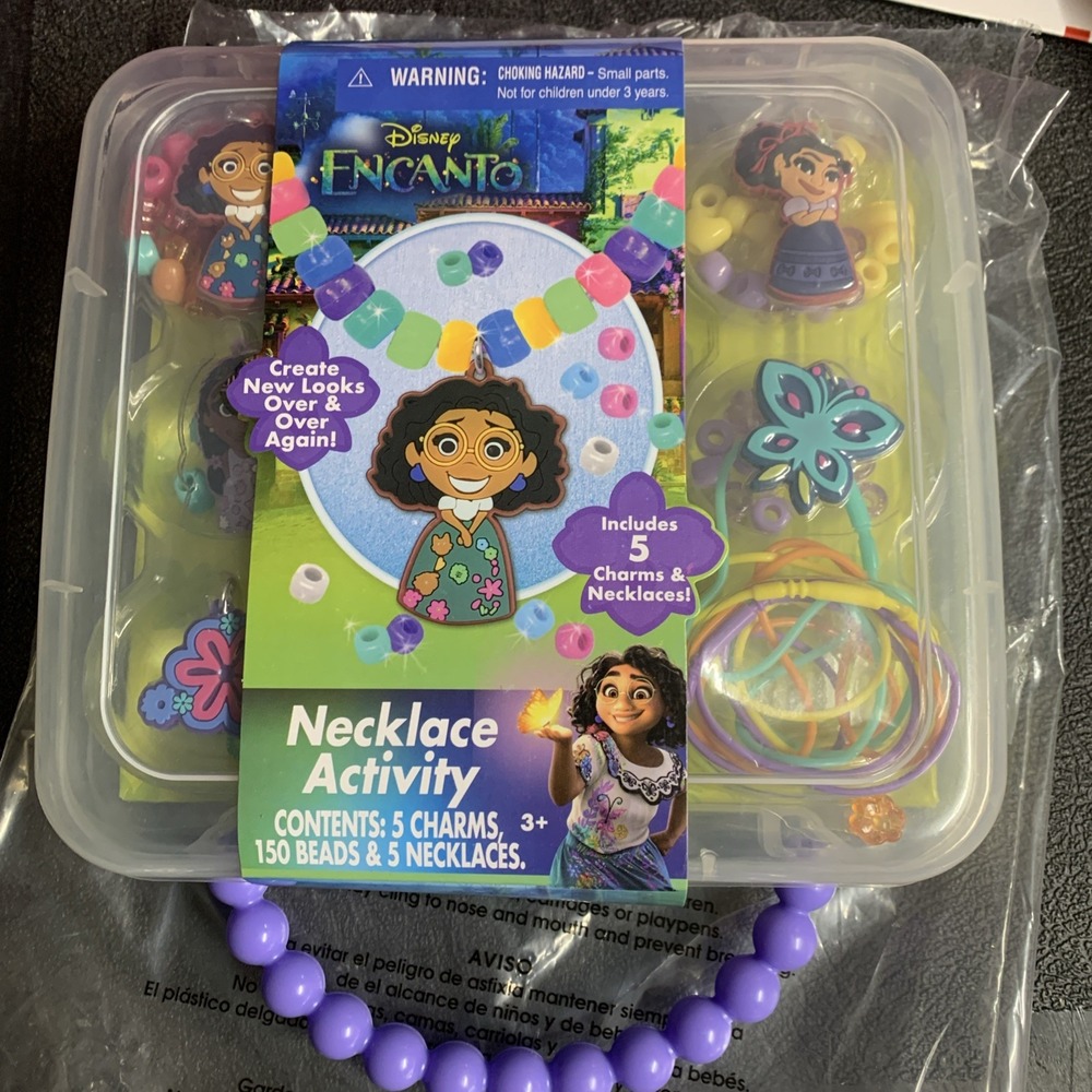 Disney: Encanto DIY Necklace Activity Set with Charms & Beads, Kids Ages 3+ NEW
